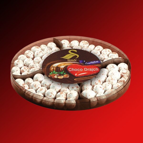 دراژه بلدرچینی با مغز بادام زمینی سیاسر