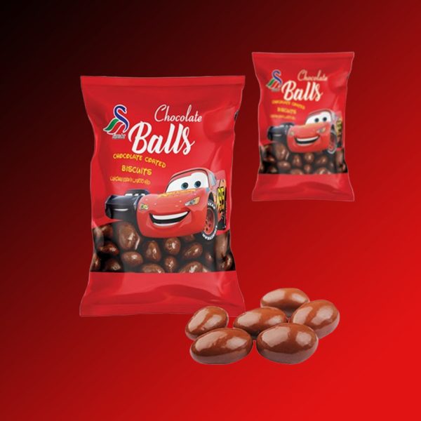 دراژه کاکائویی با مغزی بیسکوئیت