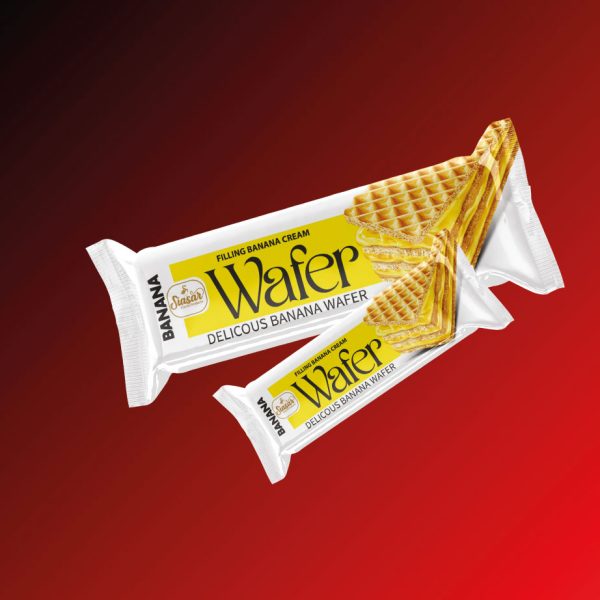 ویفر با کرم موزی