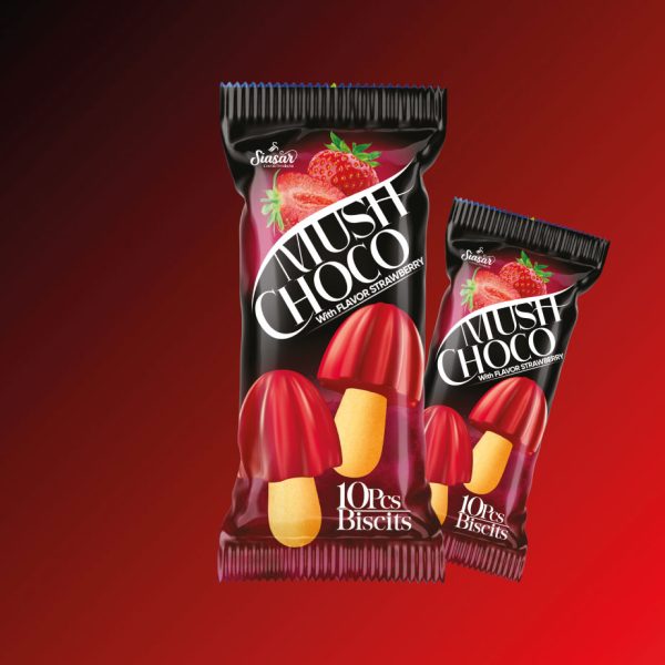 بیسکویت قارچی توت فرنگی195