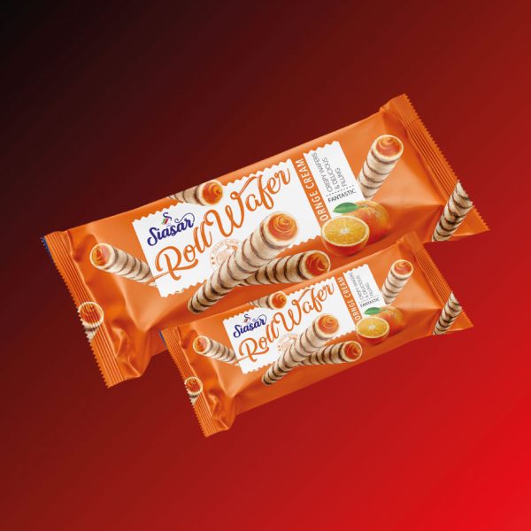 ویفر لولهای پرتقالی