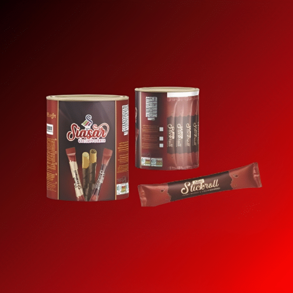 ویفر لوله ای مغز شکلاتی